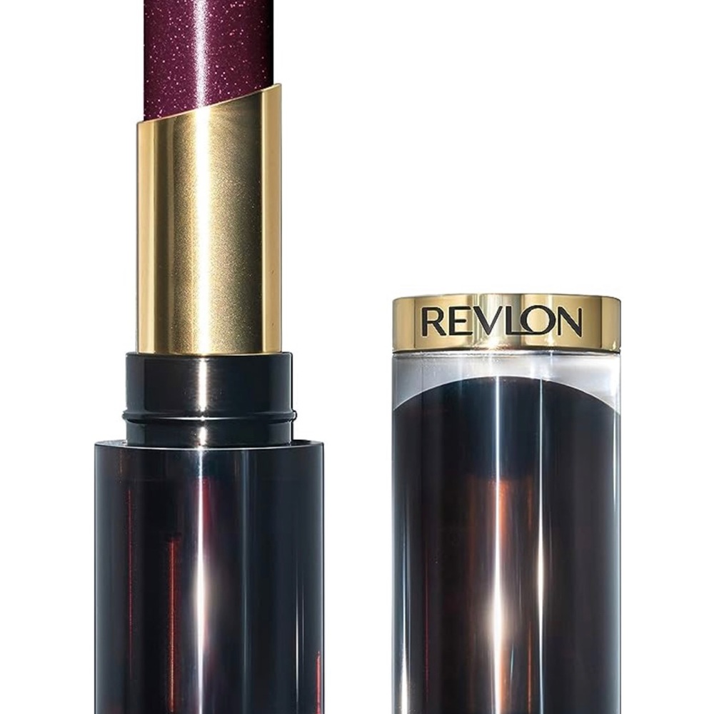 REVLON 012 Black Cherry Super Lustrous Glass Shine Lipstick.
